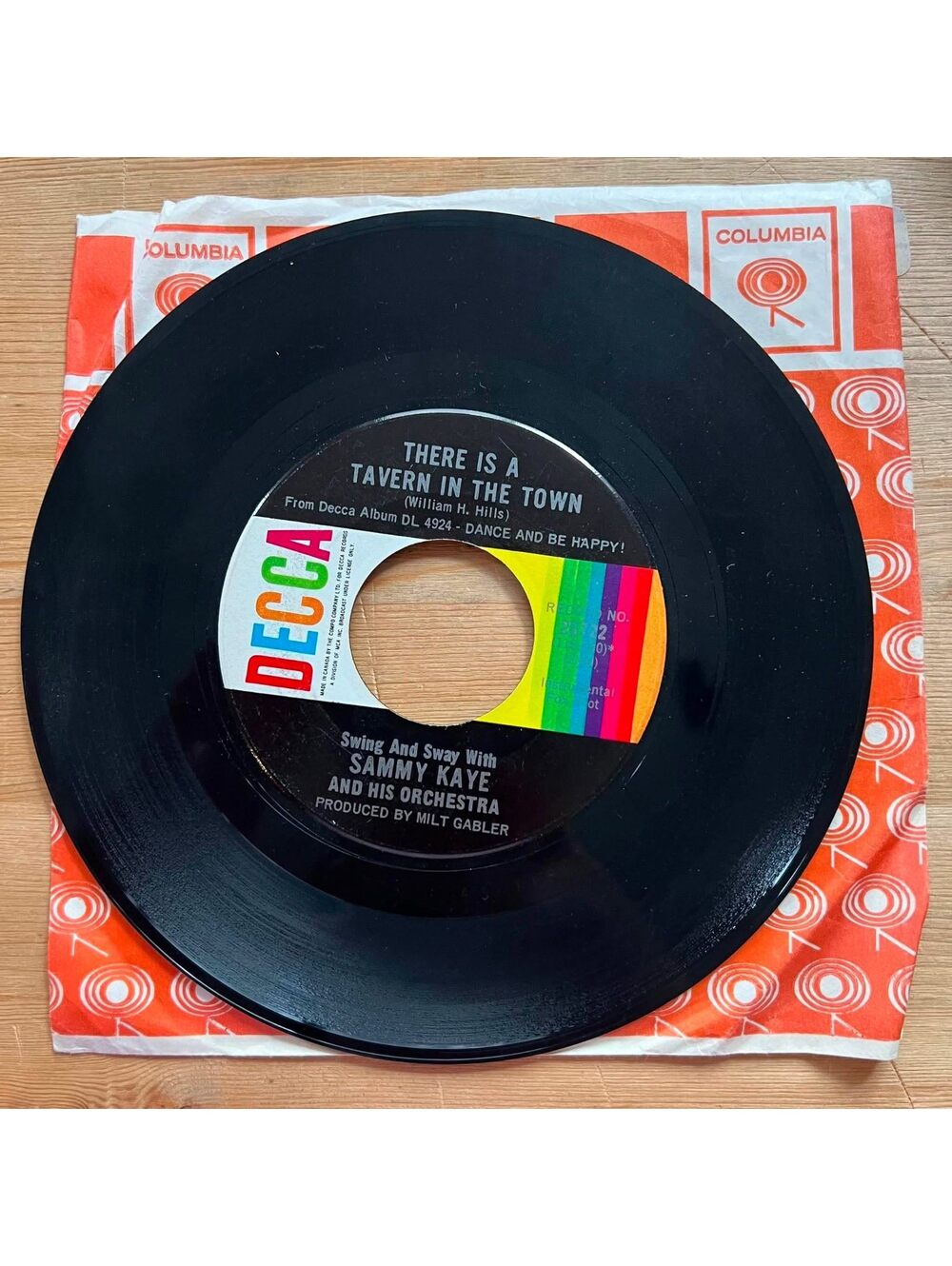 Sammy Kaye and his Orchestra - There is a Tavern in the Town 45rpm VG+ R07